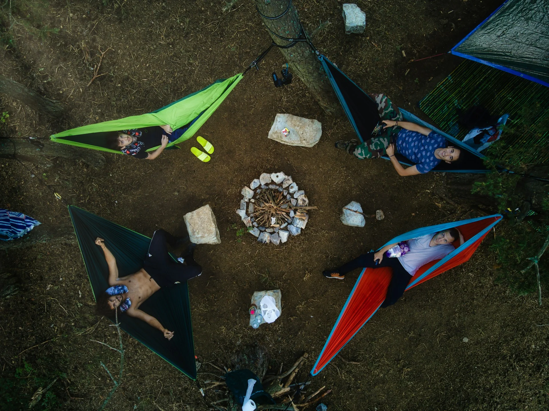 repas bivouac campement